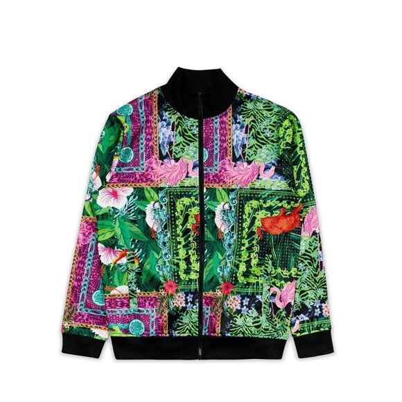 Reason Botanics Print Tracksuit 2 Piece Full Zip Jacket & Pants Men's Large - Picture 8 of 11